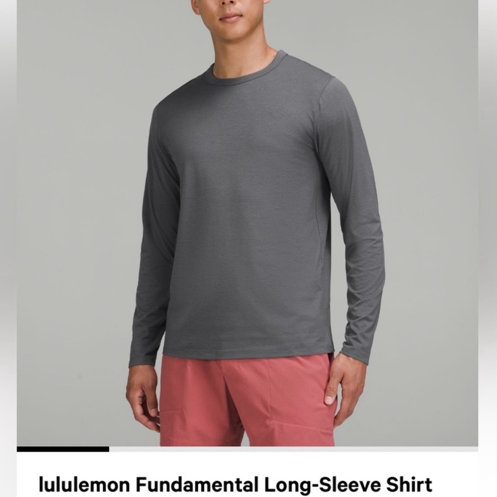 NWT.  lululemon athletica Gray Long-Sleeve Shirt